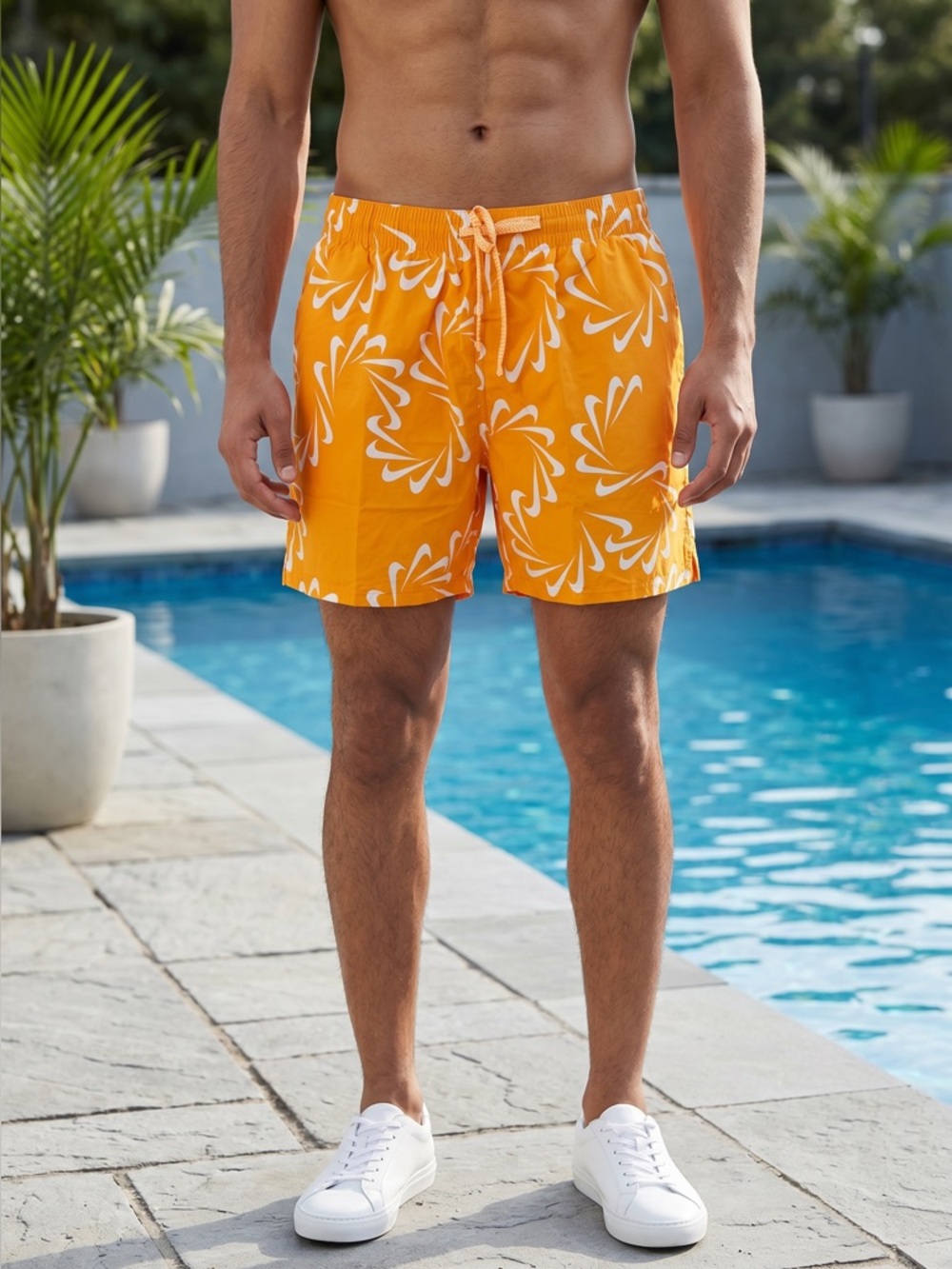 NWT XL Nike Men's 5" Volley Swim Shorts - Orange
